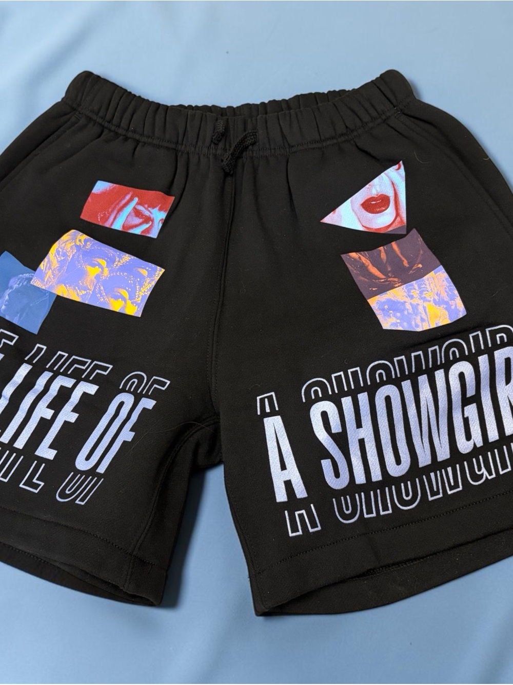 Taylor Swift "The Life of a Showgirl" Graphic Fleece Shorts – Size Small